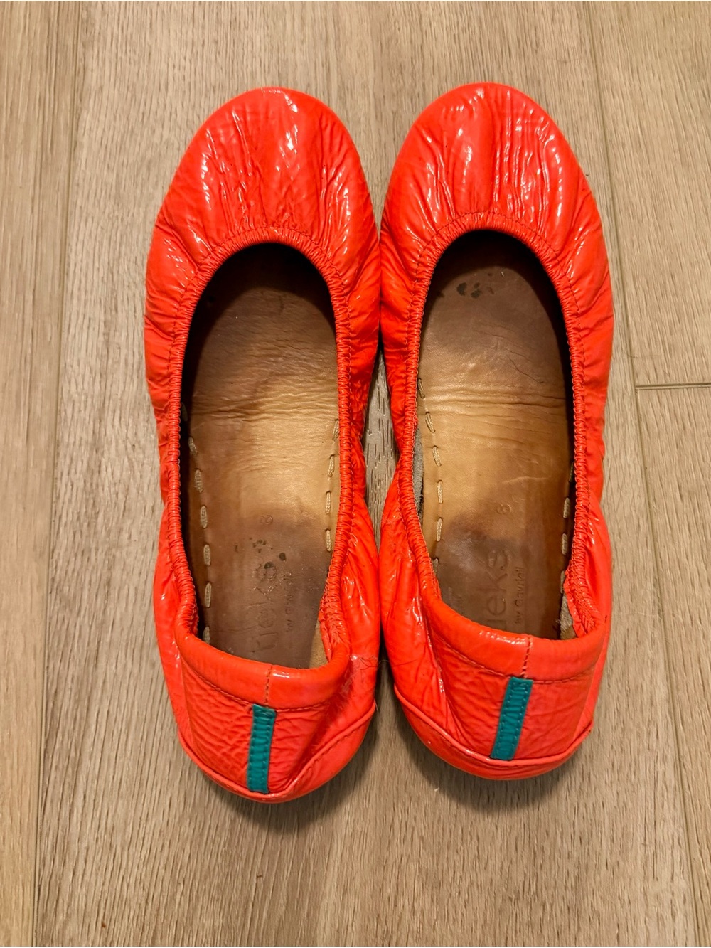 Outrageous Orange Tieks Ballet Flats